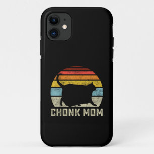 Chonk Kat Moeder Schaal Meme Grappige Retro Stijl iPhone 11 Hoesje