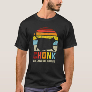Chonk Kat Weegschaal Meme Vintage Katten Memes T-shirt