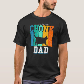 Chonk Papa Retro Stijl Kitten Kat Pet Paw T-shirt
