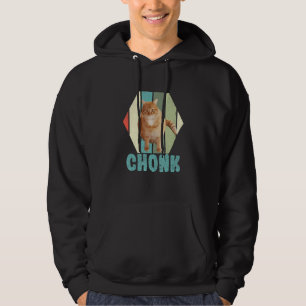 Chonk Retro Fat Cat Memes Cats Veterinaria Hoodie