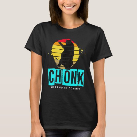 Chonk Scale Cat Meme Memes T-shirt (Voorkant)