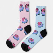Chonky Bisexual Frog Queer Socks | Cute Bi Pride  Sokken (Links)