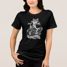 Chonky-Cat Motorcycle Club Tri-Blend Shirt
