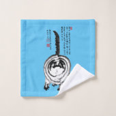 Chonky Gestreepte Japanse Tabby Cat Bad Handdoek (Wasdoekje)