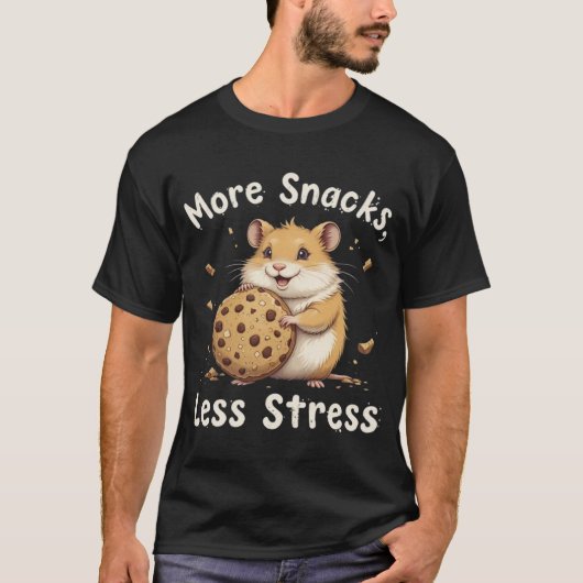 "Chonky Hamster T-Shirt - Drôle Plus De Snacks Moi (Devant)