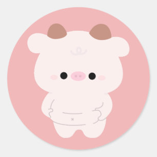 Chonky Koe Ronde Sticker