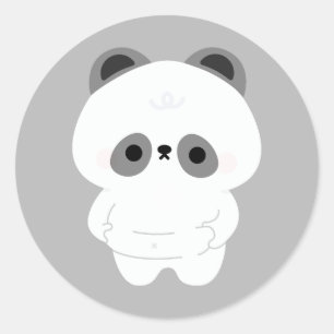 Chonky Panda Ronde Sticker