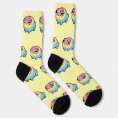 Chonky Pansexual Frog Pride Socks | Cute Pan Pride Sokken (Rechts)