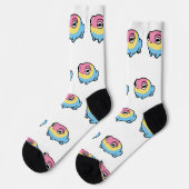 Chonky Pansexual Frog Pride Socks | Cute Pan Pride Sokken (Links)