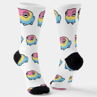 Chonky Pansexual Frog Pride Socks | Cute Pan Pride Sokken