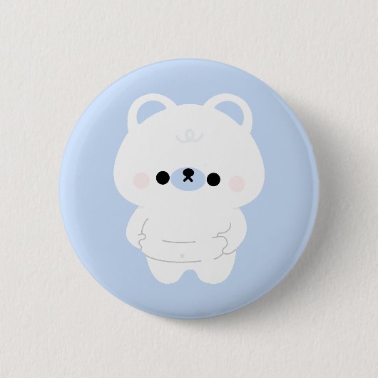 Chonky Polar Beer Ronde Button 5,7 Cm (Voorkant)