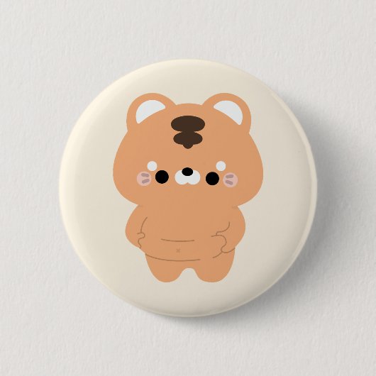 Chonky Tiger Ronde Button 5,7 Cm (Voorkant)
