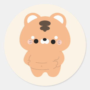 Chonky Tiger Ronde Sticker
