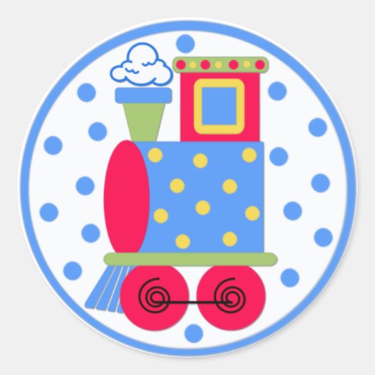 Choo Choo Baby shower Sticker (Voorkant)