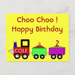 Choo Choo Happy Birthday! Briefkaart