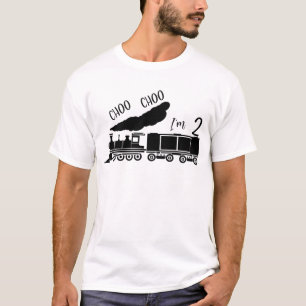 Choo Choo Ik ben 2, 2e verjaardag, Mannen Train T- T-shirt
