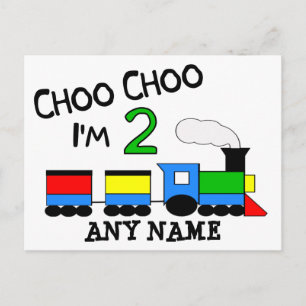 Choo Choo Ik ben 2! Met TREIN Briefkaart