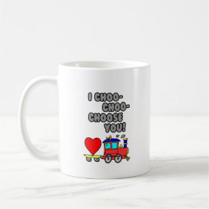 Choo-Choo-kies u de Grappige Trein van de Cartoon Koffiemok