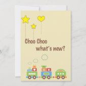 Choo Choo Quoi de neuf ? Faire-part photo de gross (Devant)