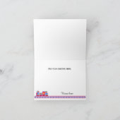 Choo Choo Train Bébé Thématique Merci Carte Note (Intérieur)