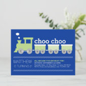 Choo Choo Train Birthday Kaart (Staand voorkant)