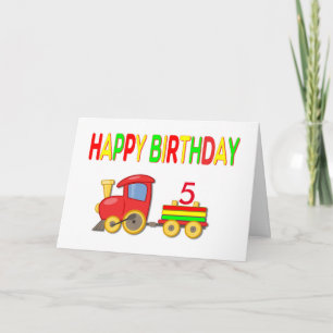 Choo-Choo Train Birthday Kaart