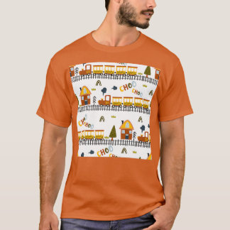 Choo Choo Train Boy Patroon voor Kleine Kinderen 1 T-shirt