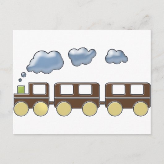 Choo Choo Train Briefkaart (Voorkant)