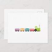 Choo Choo Train Briefkaart (Voorkant / Achterkant)