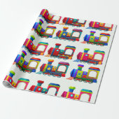 Choo Choo Train Cadeaupapier (Uitgerold)