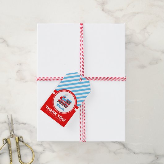 Choo Choo Train Hartelijk dank Cadeaulabel (Met Touw)