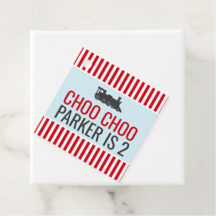 Choo Choo Train Party Favor Cadeau Labels