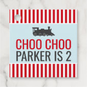 Choo Choo Train Party Favor Cadeau Labels (Voorkant)