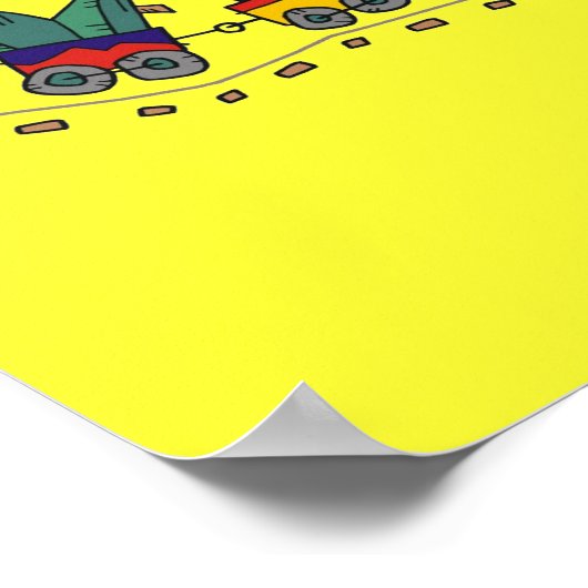 Choo Choo Train-Poster tot 15x15 Poster (Hoek)