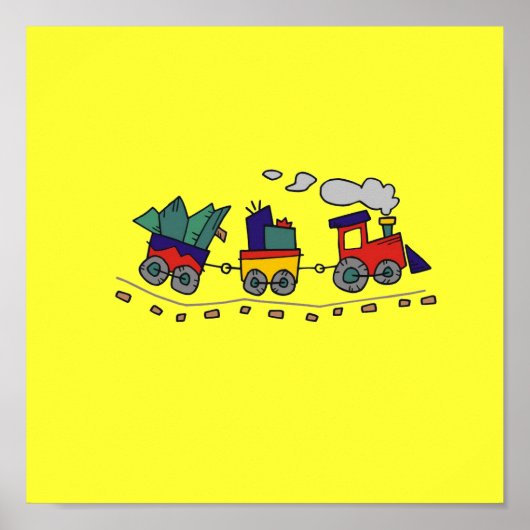 Choo Choo Train-Poster tot 15x15 Poster (Voorkant)