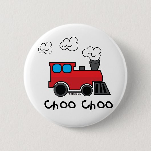 Choo Choo Train Ronde Button 5,7 Cm (Voorkant)