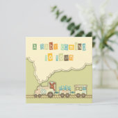 Choo Choo Train Square Aankondiging (Staand voorkant)