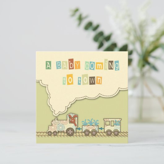 Choo Choo Train Square Aankondiging (Staand voorkant)