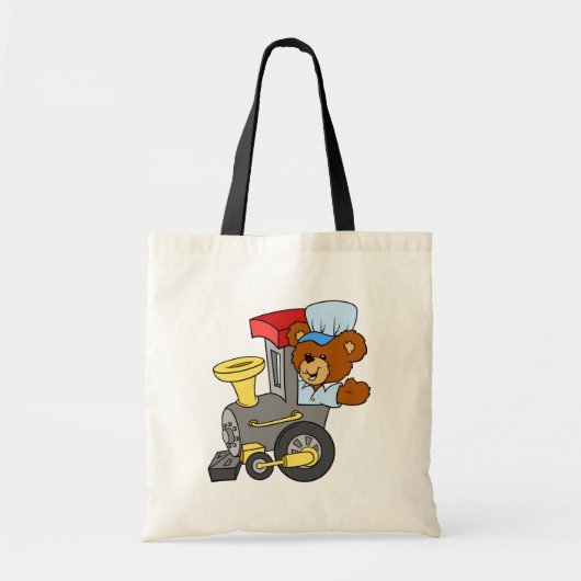 Choo Choo Train Teddy Bear Tote Bag (Voorkant)