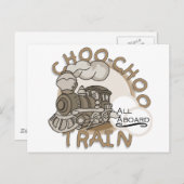Choo-Choo Train Tshirts en GIfts Briefkaart (Voorkant / Achterkant)