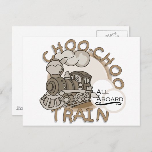 Choo-Choo Train Tshirts en GIfts Briefkaart (Voorkant / Achterkant)