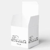 Choo Choo Train Upsherin Favoriete Box Bedankdoosjes (Geopend)