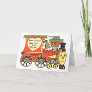 Choo Choo Train Valentijn Feestdagen Kaart