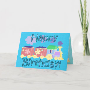 Choo Choo Train Verjaardag Kaart