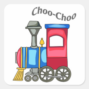 Choo Choo Train Vierkante Sticker