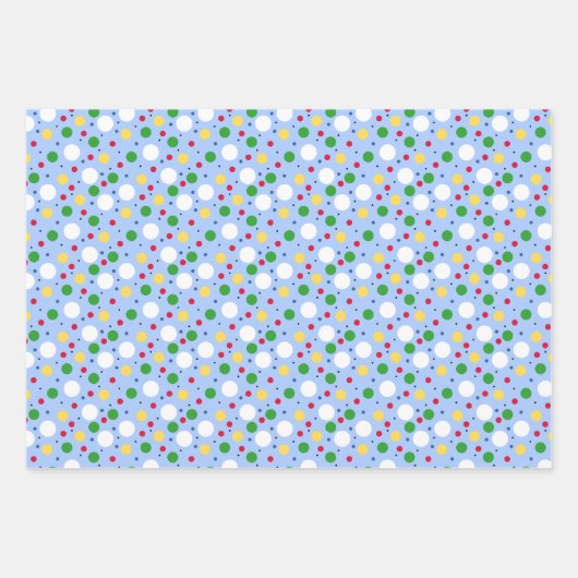 Choo Choo Trains, Stripes en Polkadots Inpakpapier Vel (Voorkant 2)
