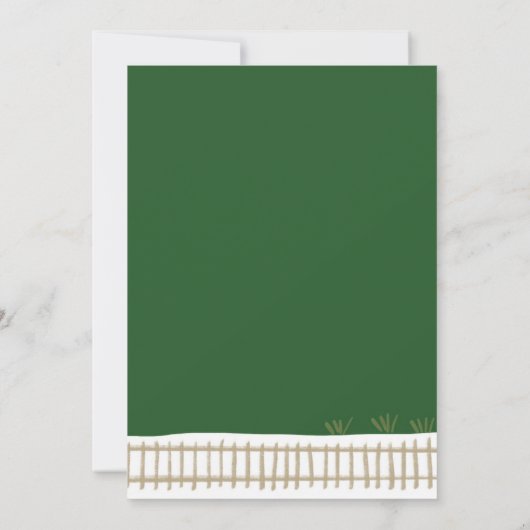 Choo Choo trein 2e verjaardag feestuitnodigingen Kaart (Achterkant)