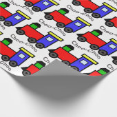 Choo-Choo-trein Cadeaupapier (Hoek)