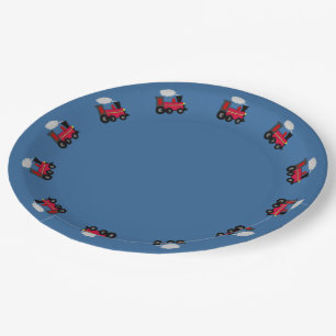 Choo Choo trein met Blue Blackground Bord