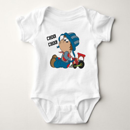Choo, Choo, treinmachinist Romper (Voorkant)